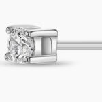 Classic Setting Solitaire Toddler Earrings