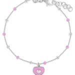 Enamel Heart Satellite Girls Bracelet