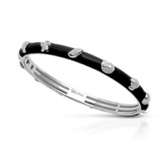 Belle Etoile Seashells Bangle Black-Medium