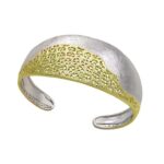 Jorge Revilla Treasure Yellow Bangle Rhodium Finish