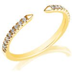 Classique Open Diamond Wedding Band in 14K Yellow