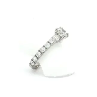 Accented Diamond Engagement Ring, Round Center GIA