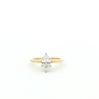 14k yellow gold solitaire marquise diamond engagement ring