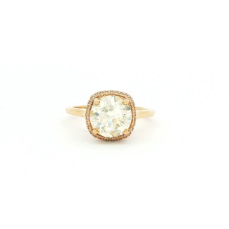 2.50 carat natural diamond 10K yellow gold ring