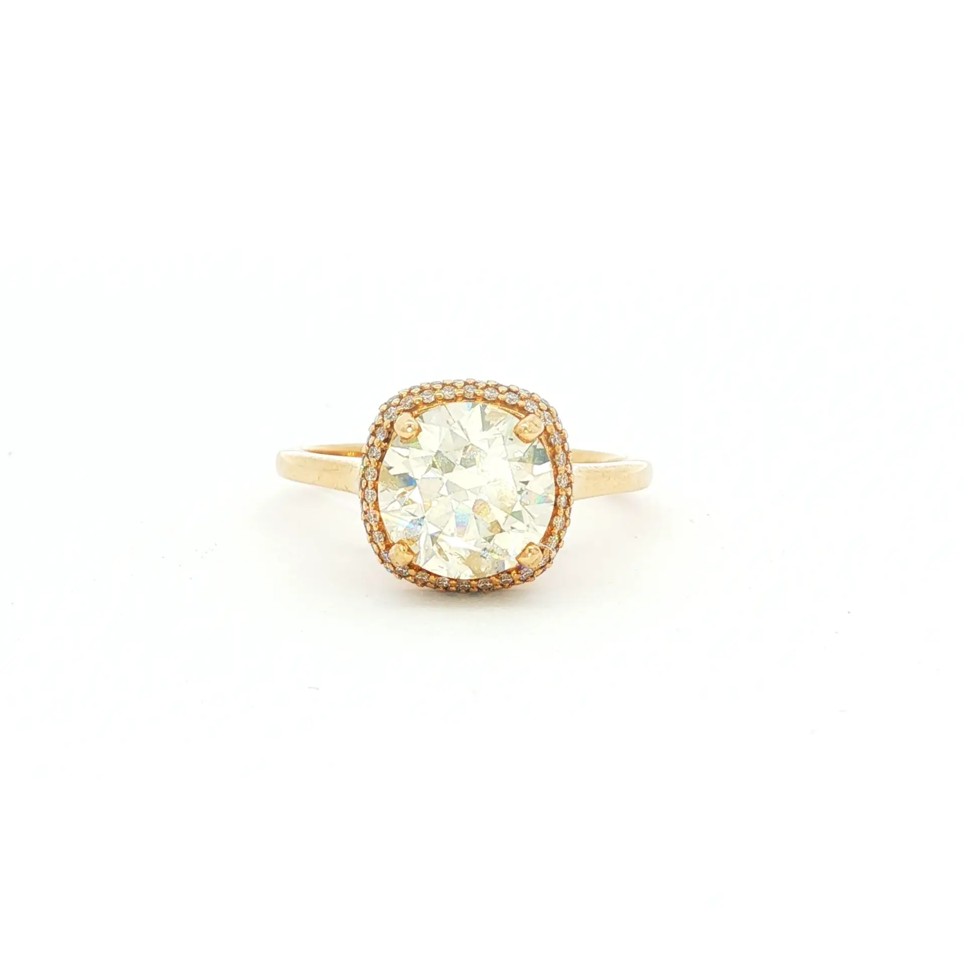 2.50 carat natural diamond 10K yellow gold ring