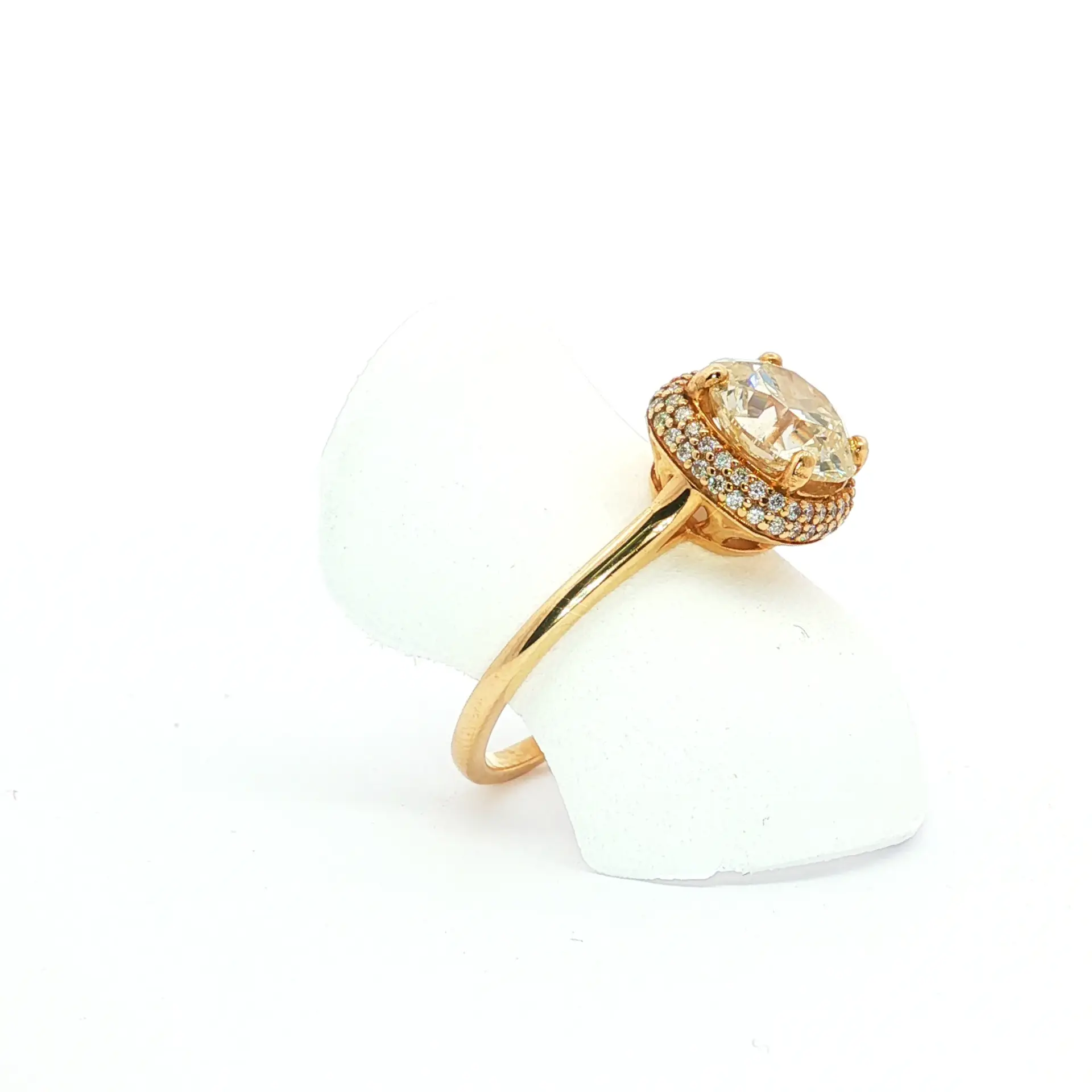 2.50 carat natural diamond 10K yellow gold ring