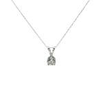 14k White Gold Diamond Necklace (0.75 carat)