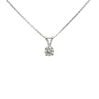 0.71 carat diamond rabbit ear pendant