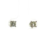 14k White Gold Diamond Stud Earrings (1.04ctw)