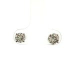 14k White Gold Diamond Stud Earrings (1.01ctw)