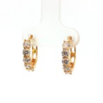 18k Yellow Gold Diamond Hoop Earrings (1.13 carat)