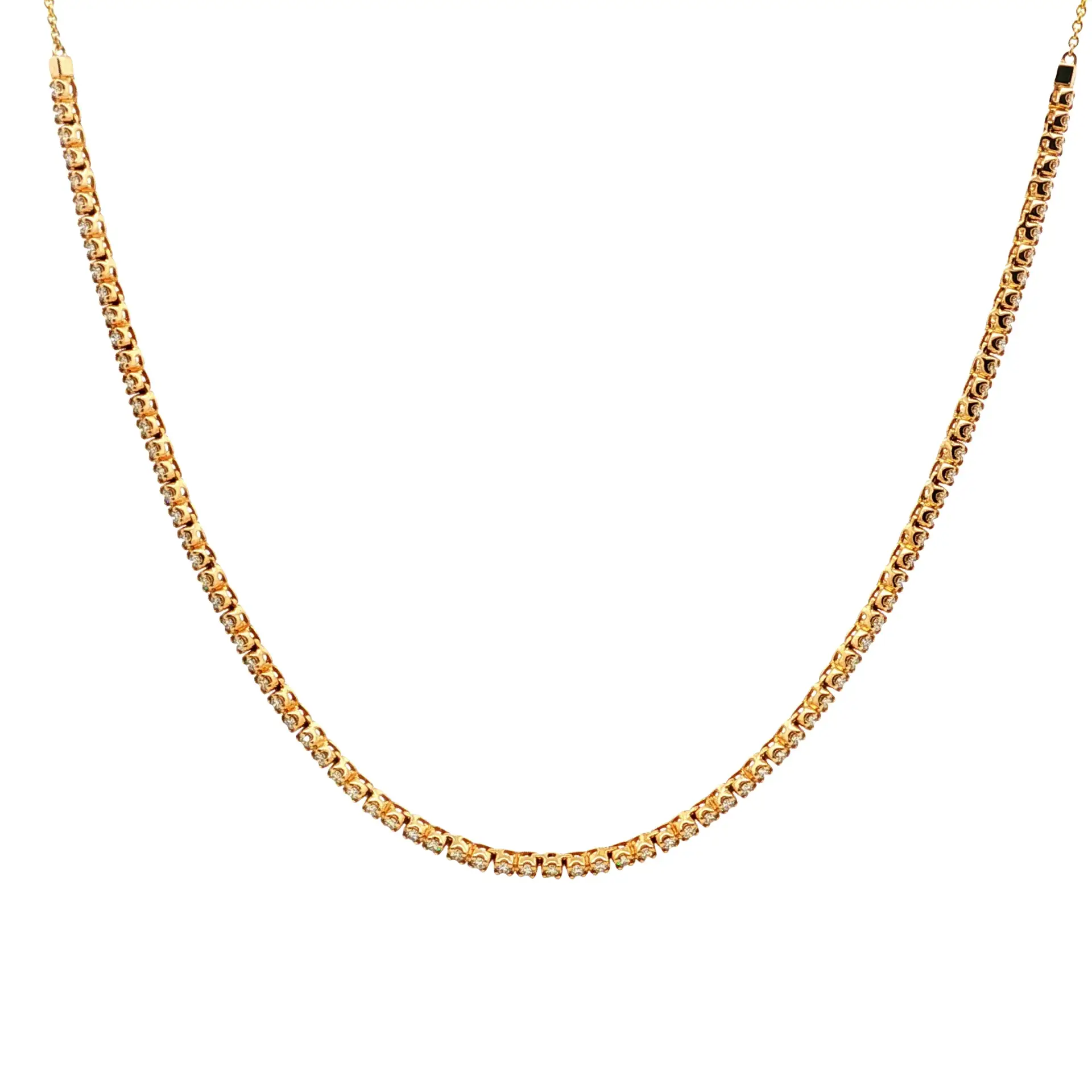 85=2.19 carat tennis necklace