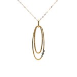 14k Yellow Gold Pendant Necklace (0.02 carat)