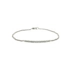 14k White Gold Diamond Bar Bracelet (0.25 carat)