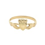 14k Yellow Gold Claddagh Fashion Ring