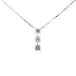 14k White Gold Diamond Necklace (4.5 carat)