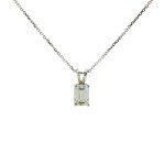 10k White Gold Lab Grown Diamond Pendant (0.93 carat)