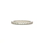 platinum diamond accented wedding band