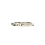 platinum diamond accented wedding band