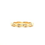 14k yellow gold stackable wedding band