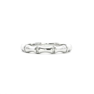 14k white gold accented wedding band
