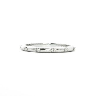 14k white gold eternity wedding band