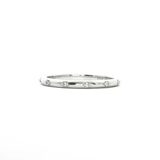 14k white gold eternity wedding band