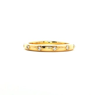14k yellow gold eternity wedding band