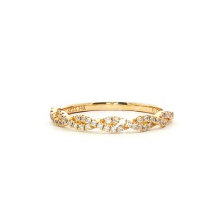 14k Yellow Gold Diamond Tiara Eternity Wedding Band