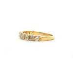 14k yellow gold half anniversary wedding band
