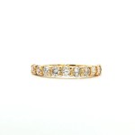 14k yellow gold half anniversary wedding band