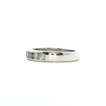 14k white gold channel-set wedding band