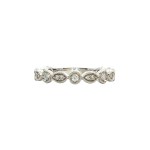 14k white gold diamond wedding band