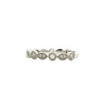 14k white gold diamond wedding band