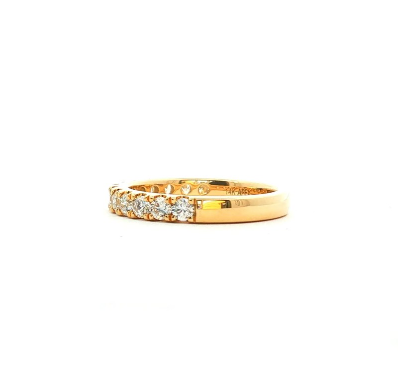 14k yellow gold full anniversary wedding band