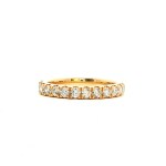 14k yellow gold full anniversary wedding band