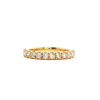 14k yellow gold full anniversary wedding band
