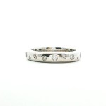 14k white gold diamond wedding band