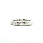 14k white gold diamond wedding band