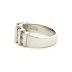 14k White Gold Contemporary Diamond Fashion Ring
