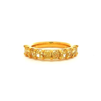 18k Yellow Gold Diamond Fashion Ring