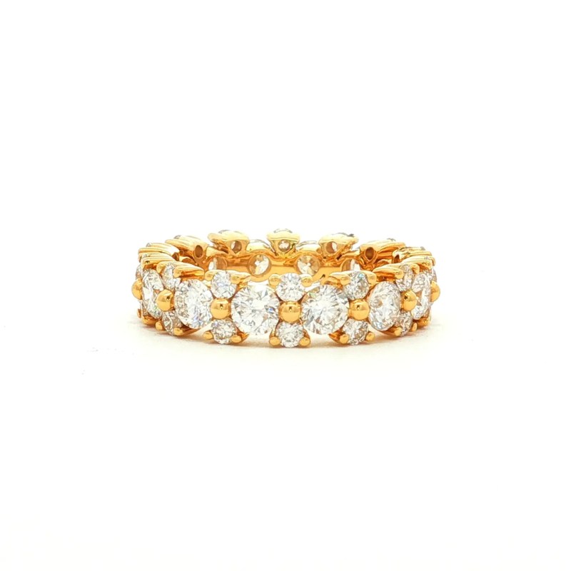 18k Yellow Gold Diamond Fashion Ring