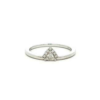 14k White Gold Diamond Fashion Ring