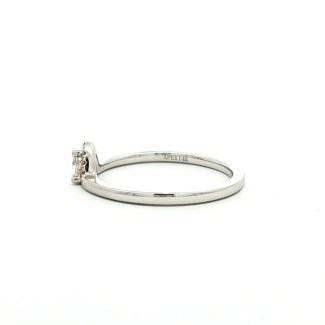 14k White Gold Diamond Fashion Ring