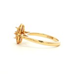 14k Yellow Gold Semi-Mount Antique Diamond Fashion Ring