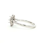 14k White Gold Semi-Mount Antique Diamond Fashion Ring