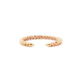 14k Rose Gold Twisted Rope Wedding Band