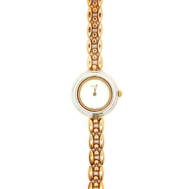 Estate Gold Plated Two-Tone Gucci Watch