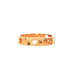 rose gold Gucci fashion ring