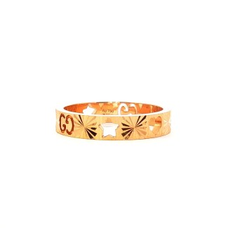 rose gold Gucci fashion ring